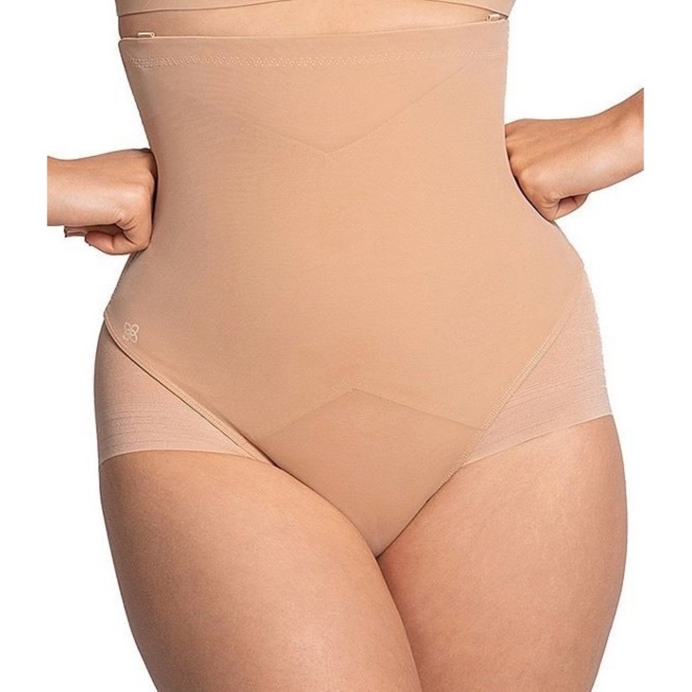 Honeylove SuperPower High Waist Brief Compression Shapewear Nude Slimming Large